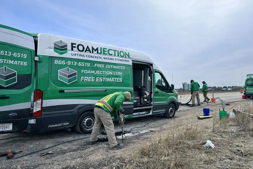 Commercial concrete leveling