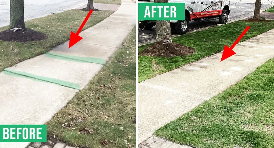 Fix trip hazard sidewalk