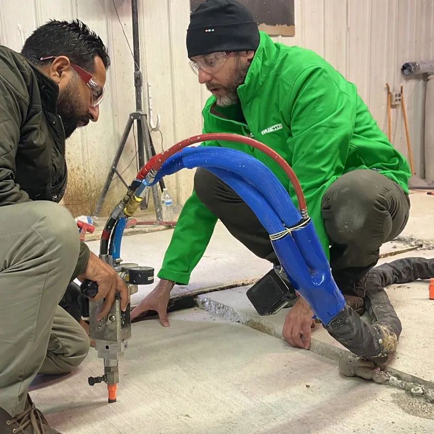 Warehouse floor repair stabilization Concrete Lifting Leveling