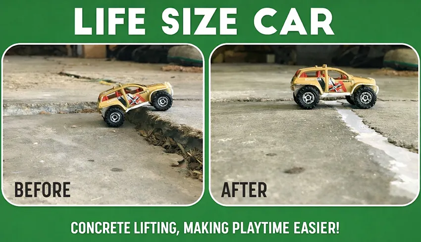 garage floor leveling repair